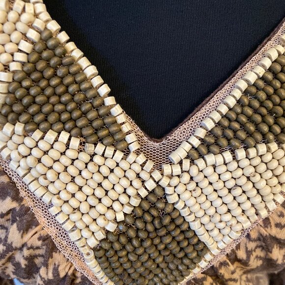 121 Testament Beaded Neckline Top Size L - Picture 2 of 15